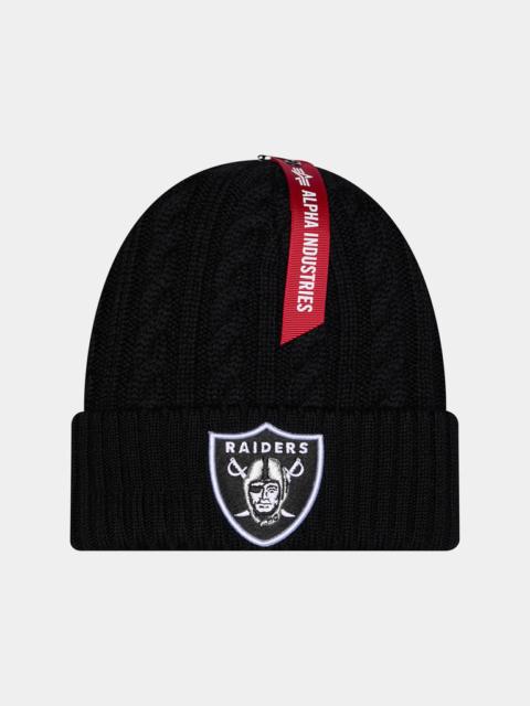 Nike LAS VEGAS RAIDERS X ALPHA X NEW ERA SHORT CUFF KNIT BEANIE