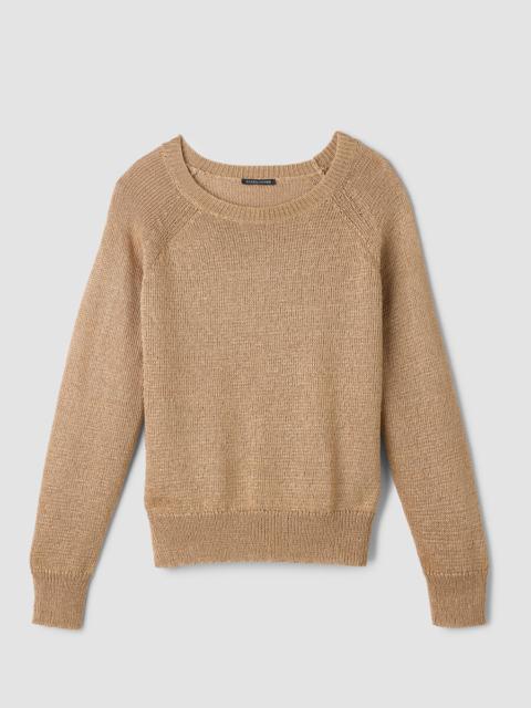 EILEEN FISHER Sleek Viscose Wedge Sweater