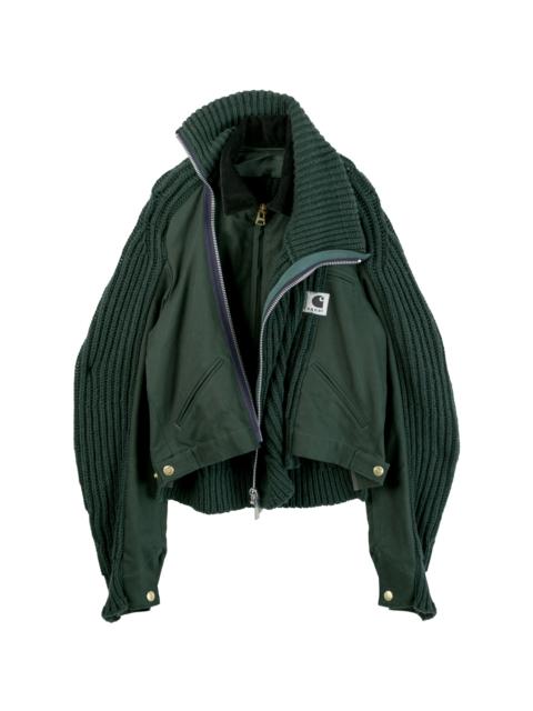 sacai Carhartt WIP Duck x Wool Knit Blouson