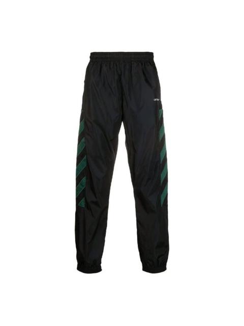 Off-White Off-White Diag Nylon Track Pant 'Black//White' OMCA086E20FAB0021001