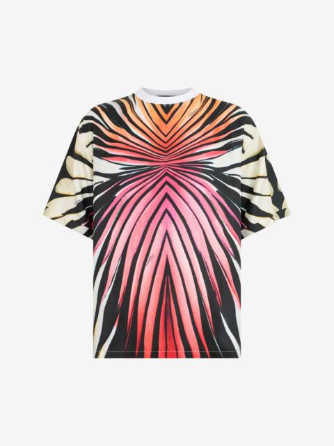 Roberto Cavalli Ray Of Paradise Print Silk T-Shirt
