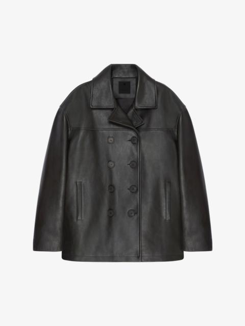 PEACOAT IN LEATHER