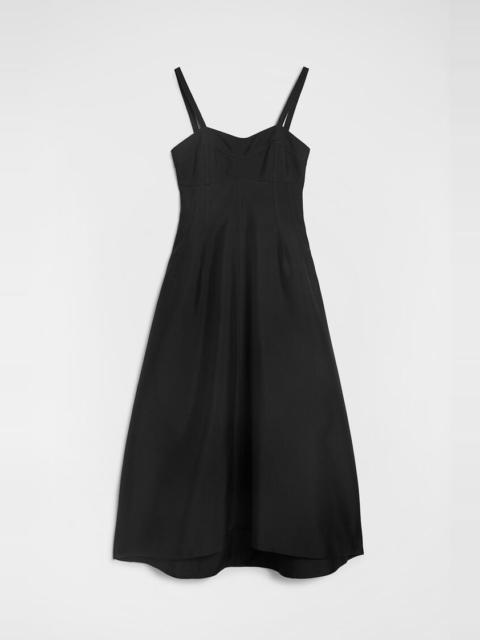 Techno Gabardine Bustier Dress