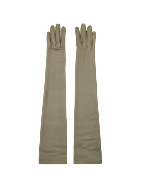 The Row Gray Simon Gloves