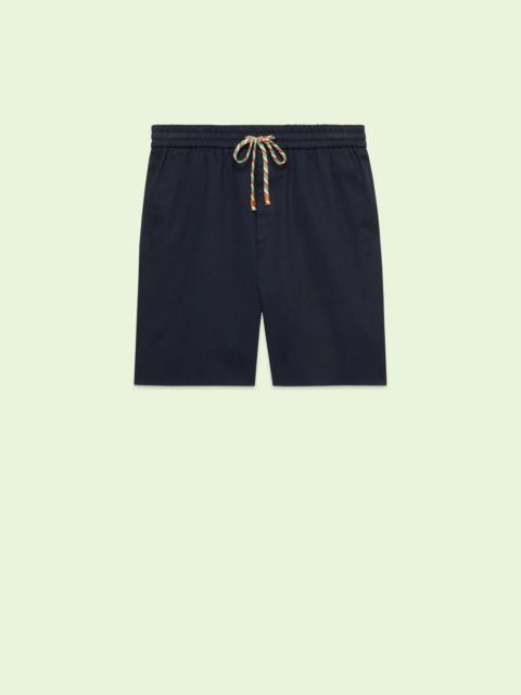 GUCCI Cotton shorts with Gucci print
