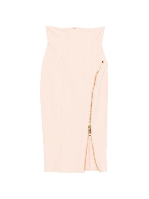 ELISABETTA FRANCHI zip-detail pencil skirt