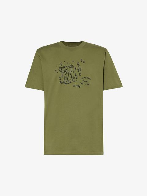 Tools For Life graphic-print organic cotton-jersey T-shirt