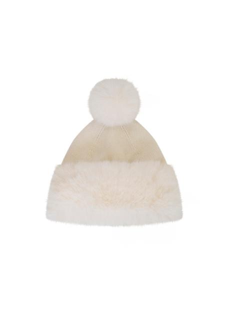 LoveShackFancy LoveShackFancy x MAX&MOI Amaral Wool-Cashmere Faux Fur Hat