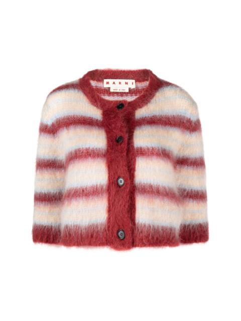 Stripes mohair and wool sweater