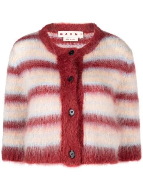 Marni striped button-up cardigan