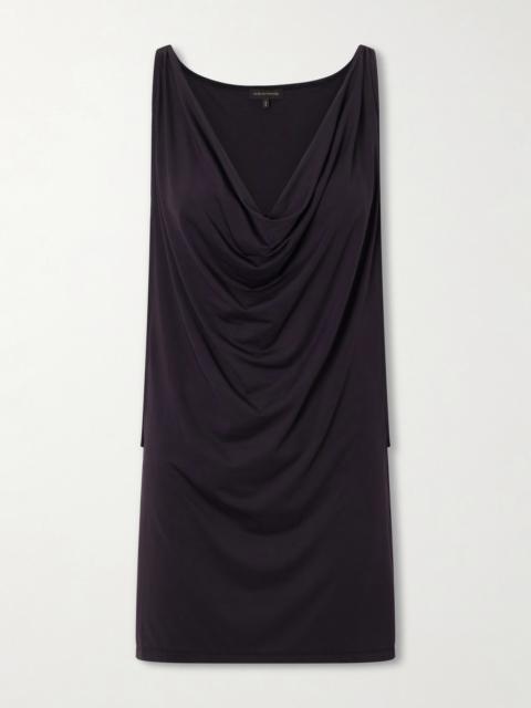 KIKI DE MONTPARNASSE Echauffe Draped Jersey Mini Dress