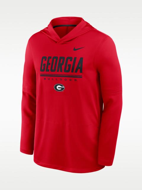 Nike Georgia Sideline Men's Nike Dri-FIT College Long-Sleeve Hooded Top