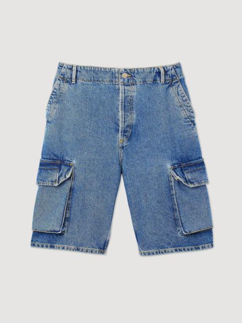 Sandro Baggy denim shorts