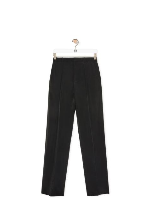 Loewe Pleated trousers in silk and polyamide