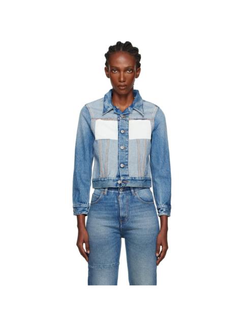MM6 Maison Margiela Blue Reversed Denim Jacket
