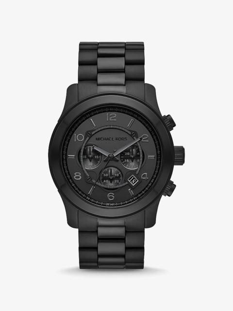 MICHAEL KORS Oversized Runway Black-Tone Watch