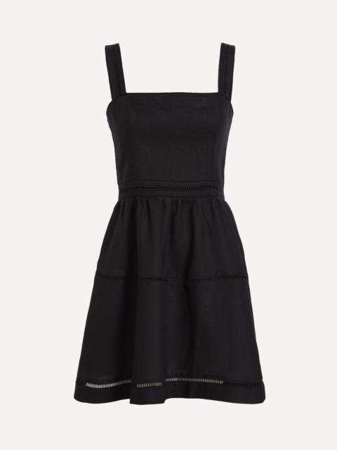 Reformation Everett Black Mini Dress