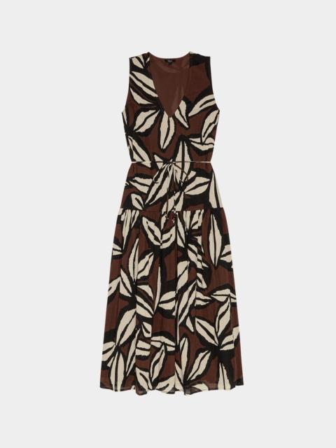 Rails Maeve Printed V-Neck Midi Dress