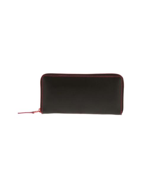 zip-around leather wallet