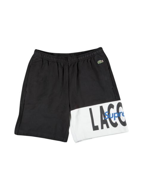 Supreme x Lacoste Logo Panel Sweatshort 'Black'