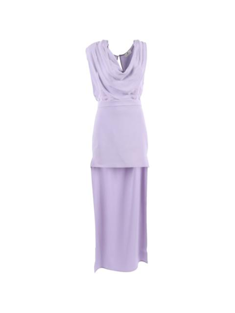 ELISABETTA FRANCHI draped keyhole mini dress