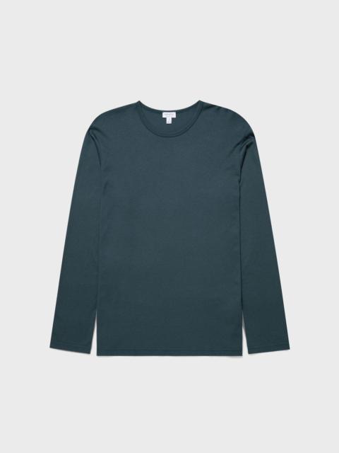 Sunspel Long Sleeve Cotton Modal Lounge T‑shirt
