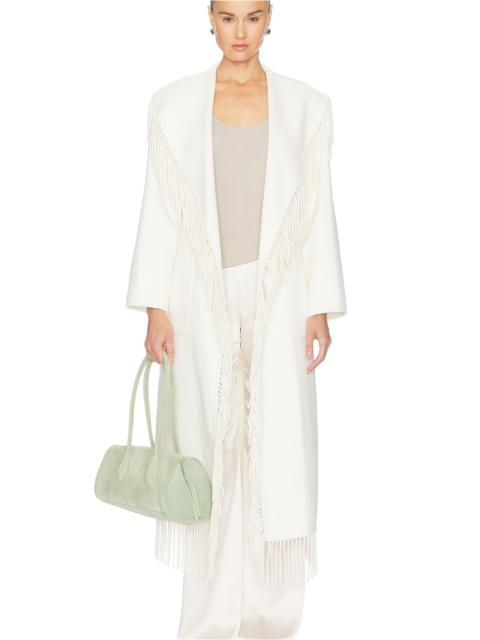 SIMKHAI Carrie Fringe Robe Coat