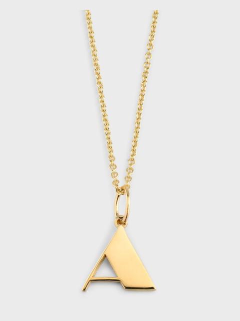 SYDNEY EVAN 14K Pure Block Initial Necklace