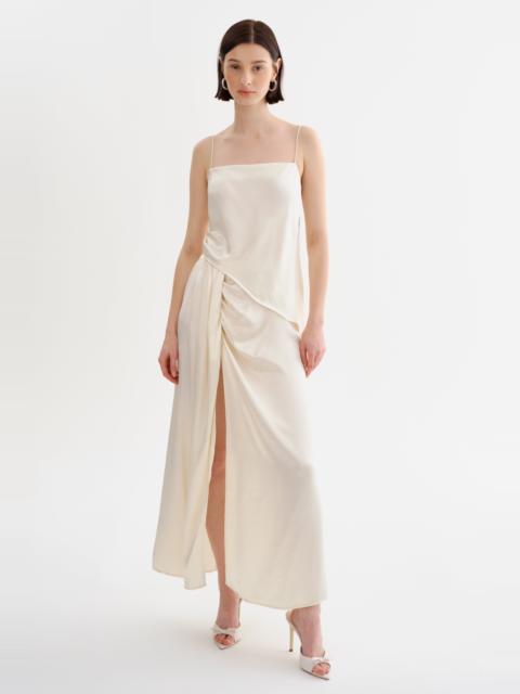 LAMARQUE FELIPA | Satin Draped Maxi Skirt