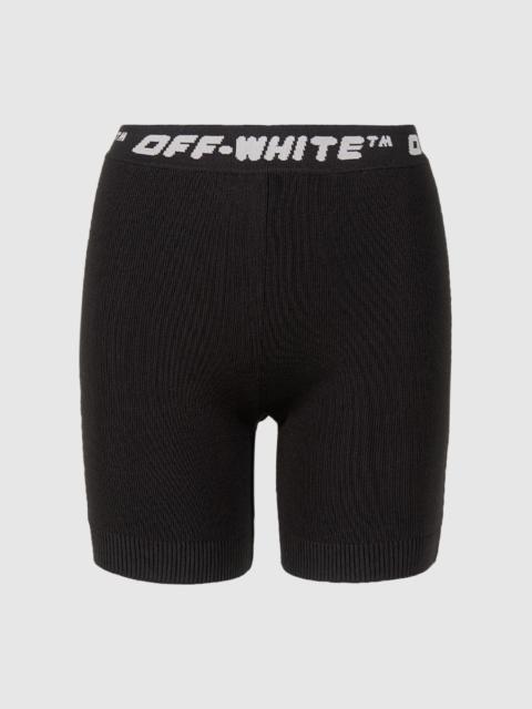 Off-White WOMEN'S LOGO BAND SHORTS