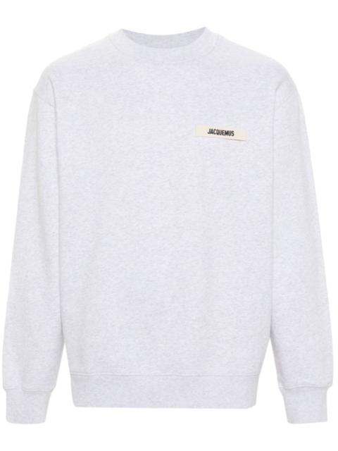 JACQUEMUS logo-patch cotton sweatshirt