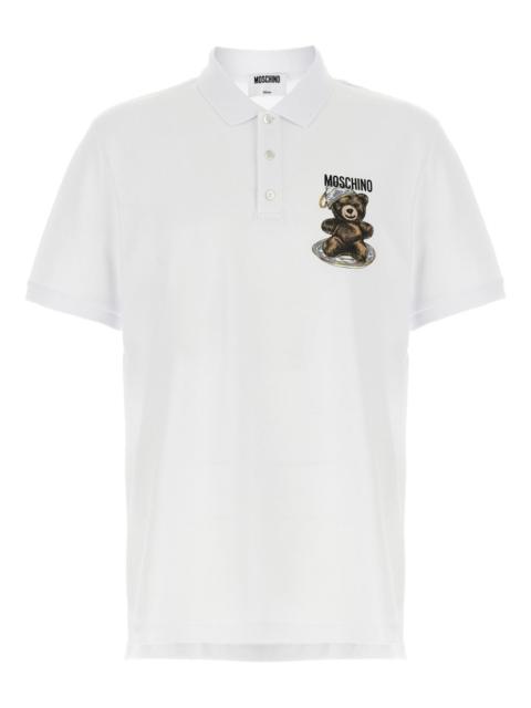 Moschino Teddy-print polo shirt