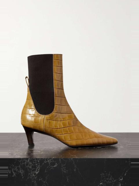 Totême The Mid Heel leather ankle boots
