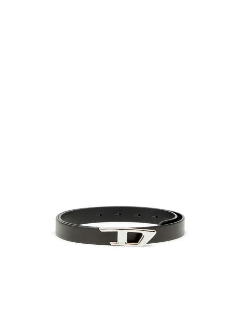 Diesel 2 CM LEATHER BELT WITH METAL D BUCKLE