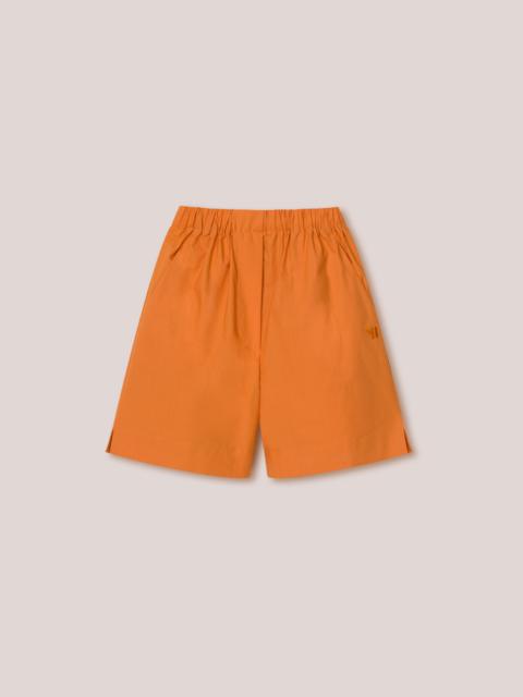 MEGAN - Light poplin shorts - Orange