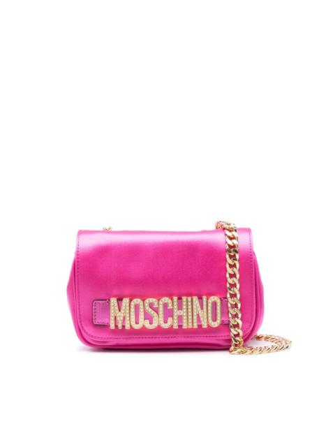 Moschino logo-plaque crossbody bag