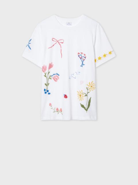 Paul Smith Women's 'Daisy Chain Doodles' T-Shirt