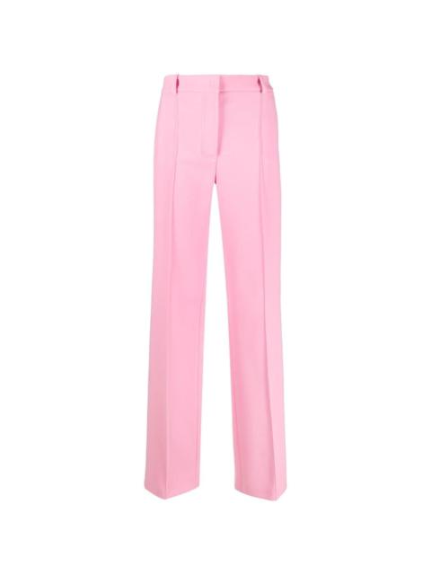 straight high-waist trousers