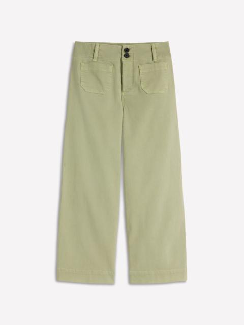BODEN Patch Pocket Cropped Pants-Soft Green