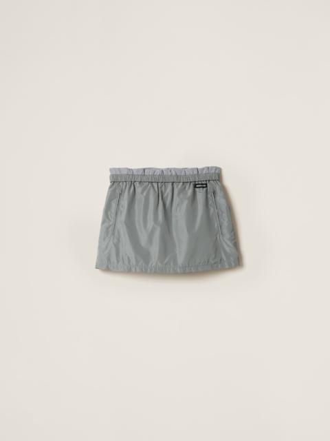 Miu Miu Technical silk miniskirt