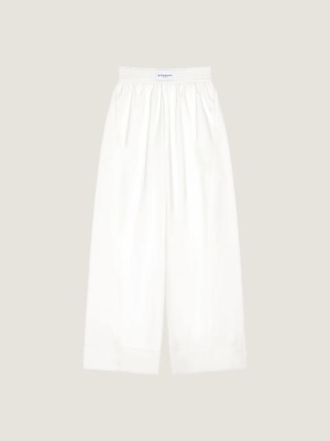 Givenchy COCOON ELASTIC-WAIST PANTS IN COTTON