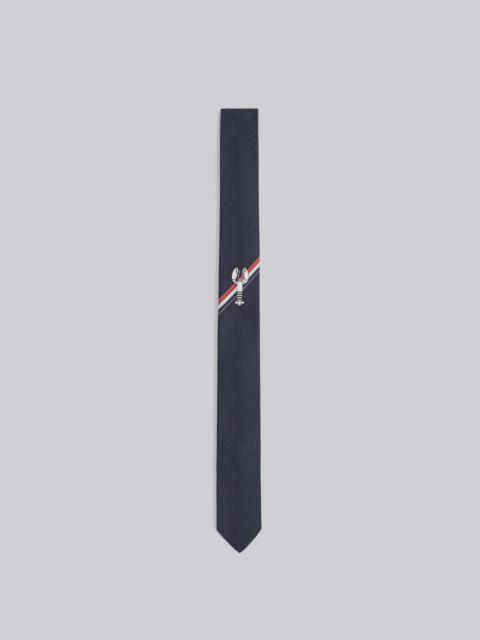 Thom Browne Lobster Jacquard Stripe Classic Tie