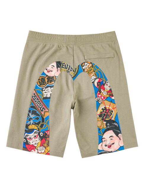 EVISU Japanese Kite Daicock Sweatshorts