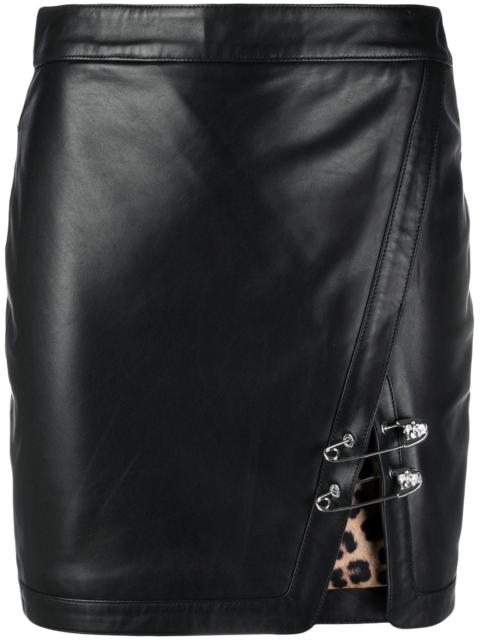 PHILIPP PLEIN safety-pin mini skirt