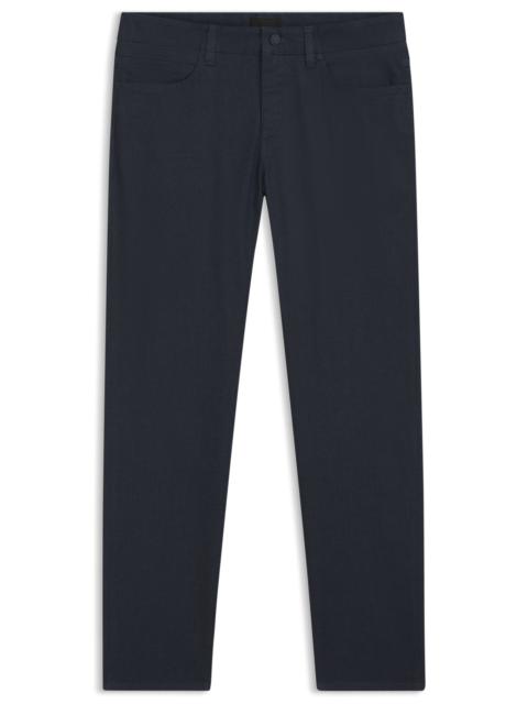 BOSS DELAWARE SLIM-FIT TROUSERS IN A COTTON BLEND