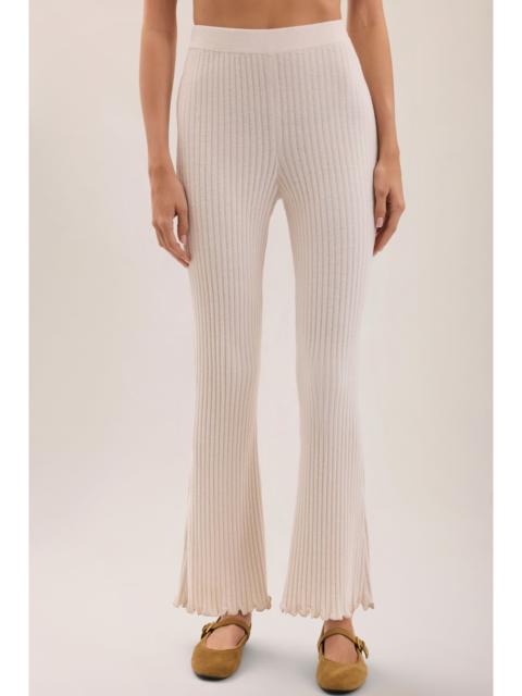 Barefoot Dreams CozyChic Ultra Lite® Petal Edge Rib Kick Flare Ankle Pant