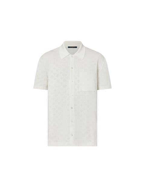 Louis Vuitton Monogram Pointelle Cotton Short-Sleeved Shirt