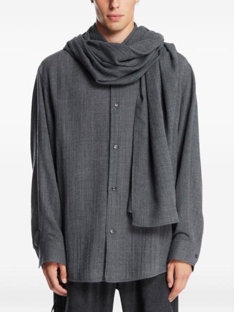 DARKPARK detachable scarf george shirt