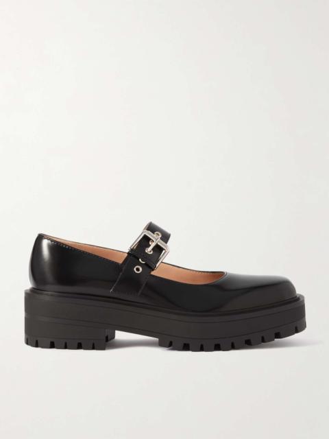 Gianvito Rossi Leather Mary Jane ballet flats