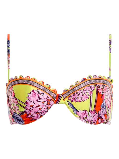 Agua by Agua Bendita floral piper bikini top